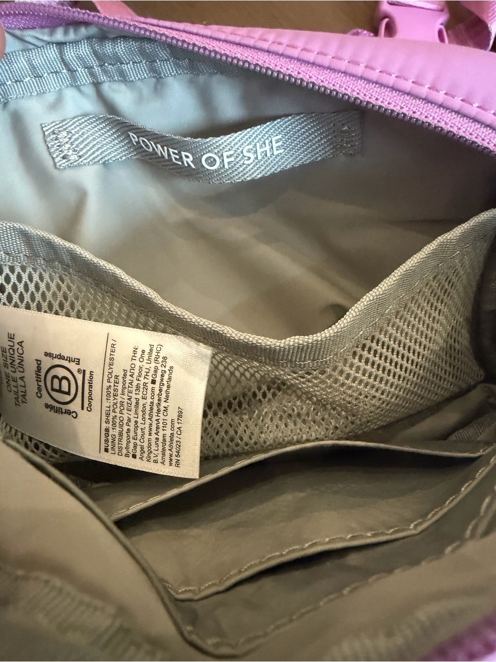 NWOT Athleta Purple Crossbody Belt Bag - Picture 3 of 4